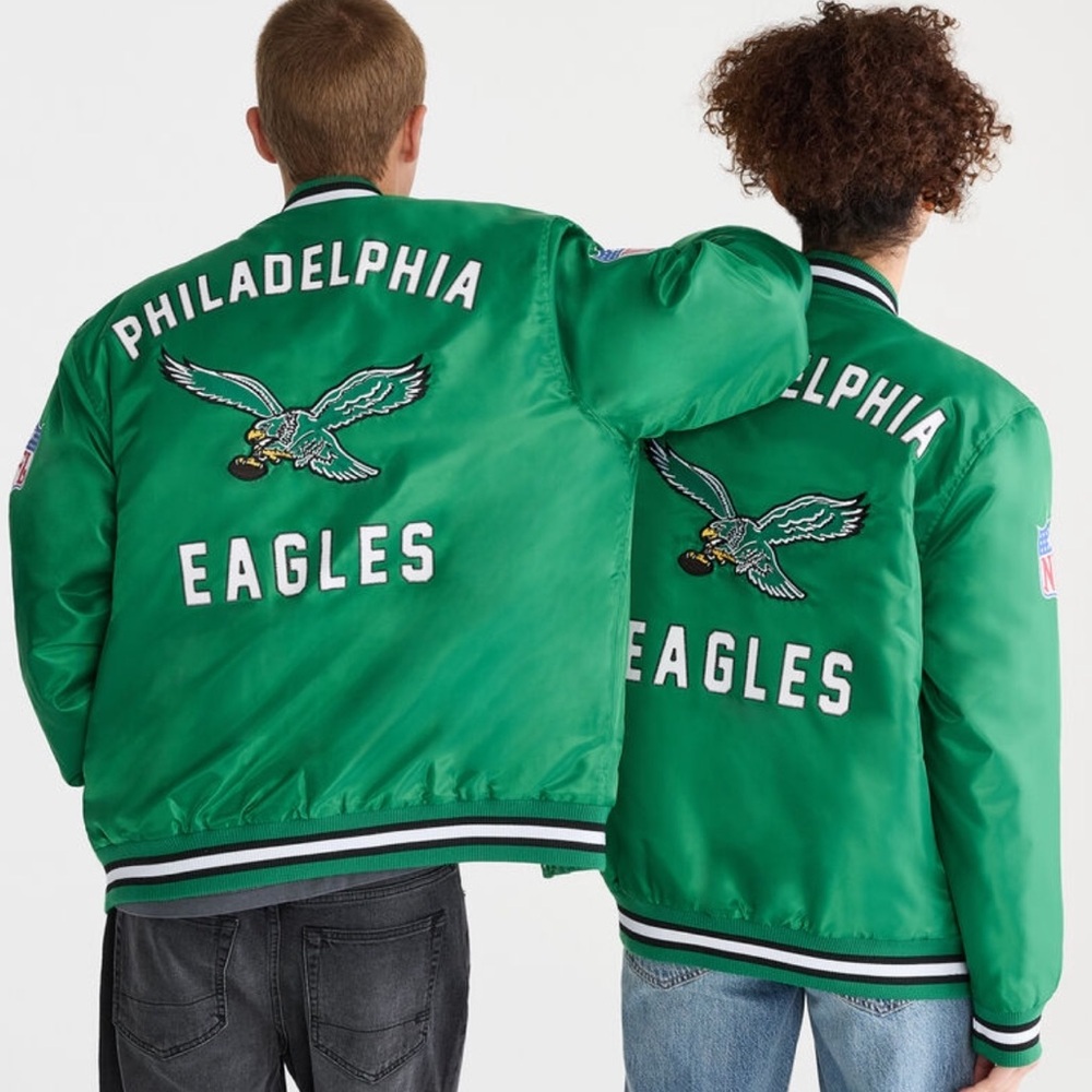 Philadelphia Eagles Satin Bomber Jacket